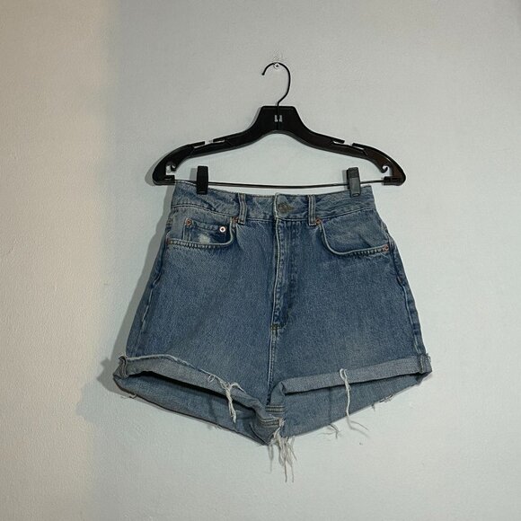 ASOS Design High-Waisted Denim Cutoff Shorts (Blue) – Size 26/US 2 - Picture 1 of 5